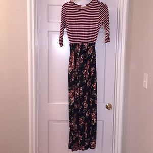 French Grey maxi dress